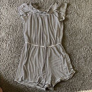 striped black and white rhomper